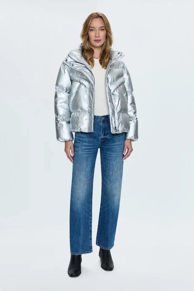 Women Sascha Puffer 8211 Disco Pistola Denim Jackets and Outerwear