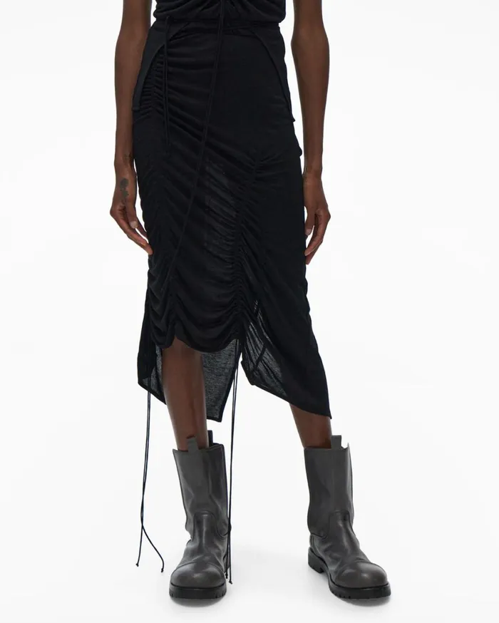 Women Scala Skirt Basalt Black Helmut Lang Skirts