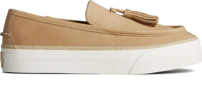 Women Sea Sailor Platform Sneaker Tan Sperry Flats and Loafers