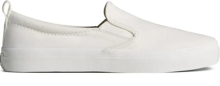 Women SeaCycled Crest Twin Gore Canvas Sneaker White Sperry Sneakers