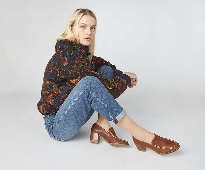 Women Seaport Penny Heel Leather Loafer Tan Sperry Flats and Loafers Women Seaport Penny Heel Leather Loafer Tan Sperry Flats and Loafers