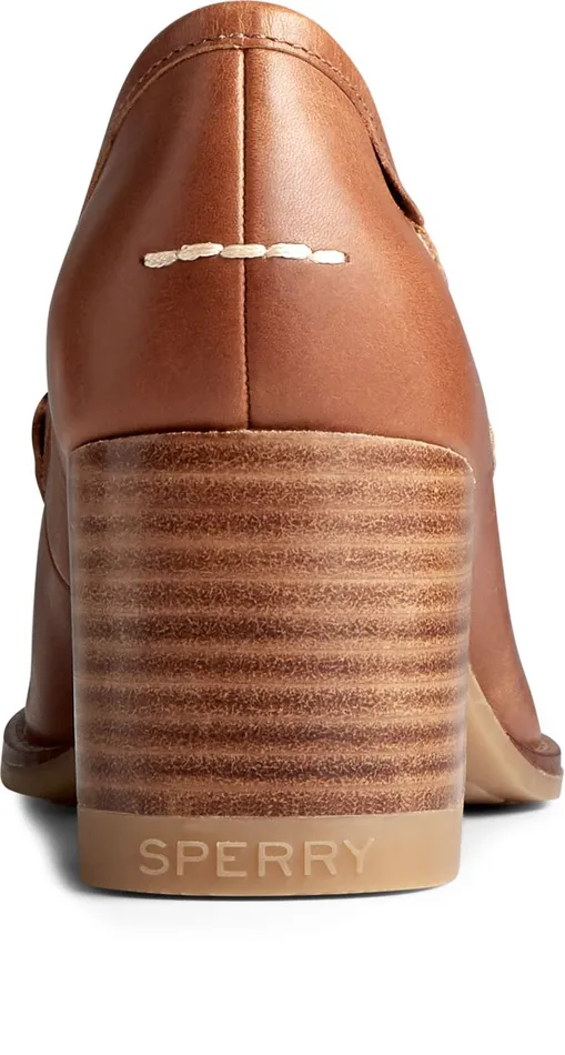 Women Seaport Penny Heel Leather Loafer Tan Sperry Flats and Loafers Women Seaport Penny Heel Leather Loafer Tan Sperry Flats and Loafers