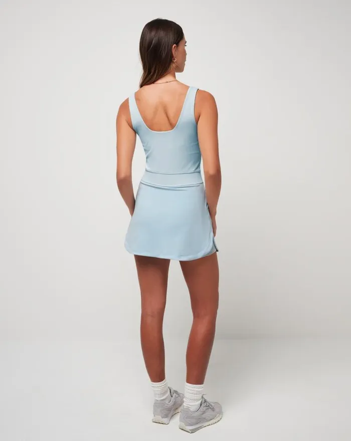 Women SECRET PLANS MOVEKNIT SKORT Celestial Blue TravisMathew Skorts and Skirts