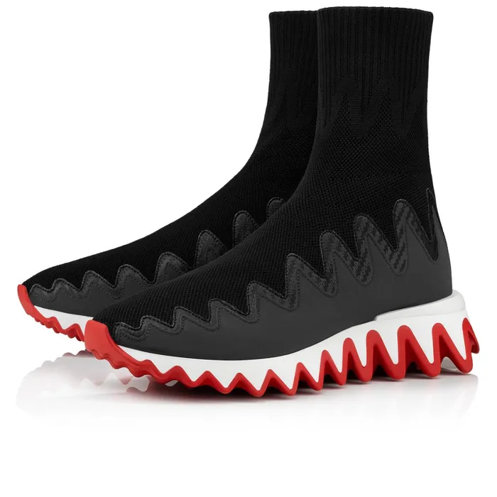 Women Sharky Sock Sneakers 8211 Mesh 8211 Black Black Christian Louboutin Sneakers Women Sharky Sock Sneakers 8211 Mesh 8211 Black Black Christian Louboutin Sneakers
