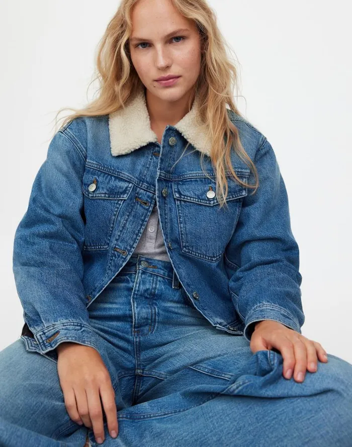 Women SherpaCollar Jean Jacket In Lanesboro Wash Lanesboro Wash Madewell Coats Jackets Women SherpaCollar Jean Jacket In Lanesboro Wash Lanesboro Wash Madewell Coats Jackets