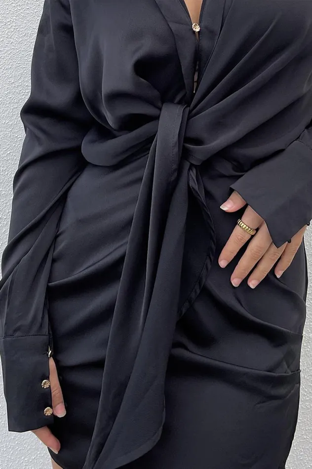 Women Shirt Dresses Runaway The Label Ruby Shirt Dress Black Women Shirt Dresses Runaway The Label Ruby Shirt Dress Black