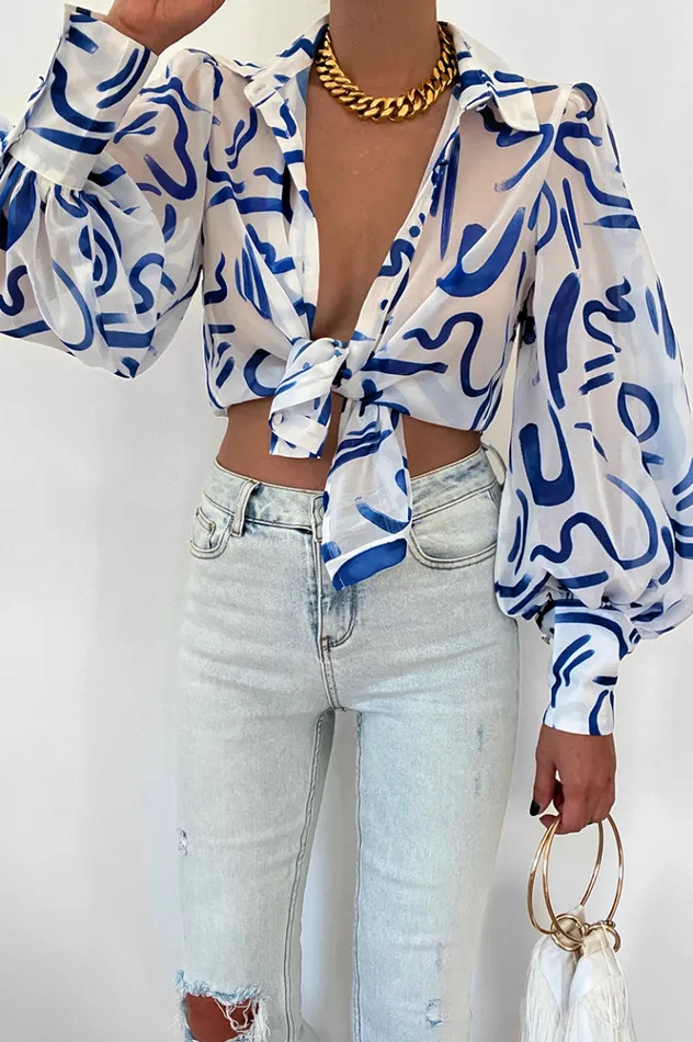 Women Shirts and Blouses Runaway The Label Fleetwood Blouse York Blue Women Shirts and Blouses Runaway The Label Fleetwood Blouse York Blue