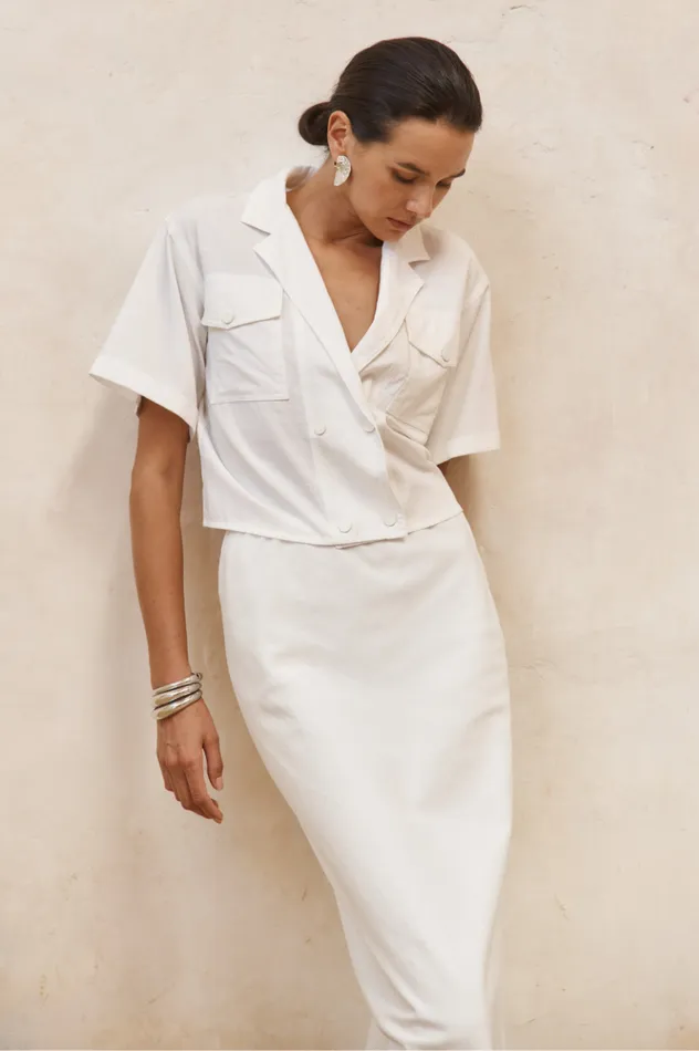 Women Shirts and Blouses Runaway The Label VERONA SHIRT White