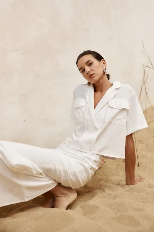 Women Shirts and Blouses Runaway The Label VERONA SHIRT White