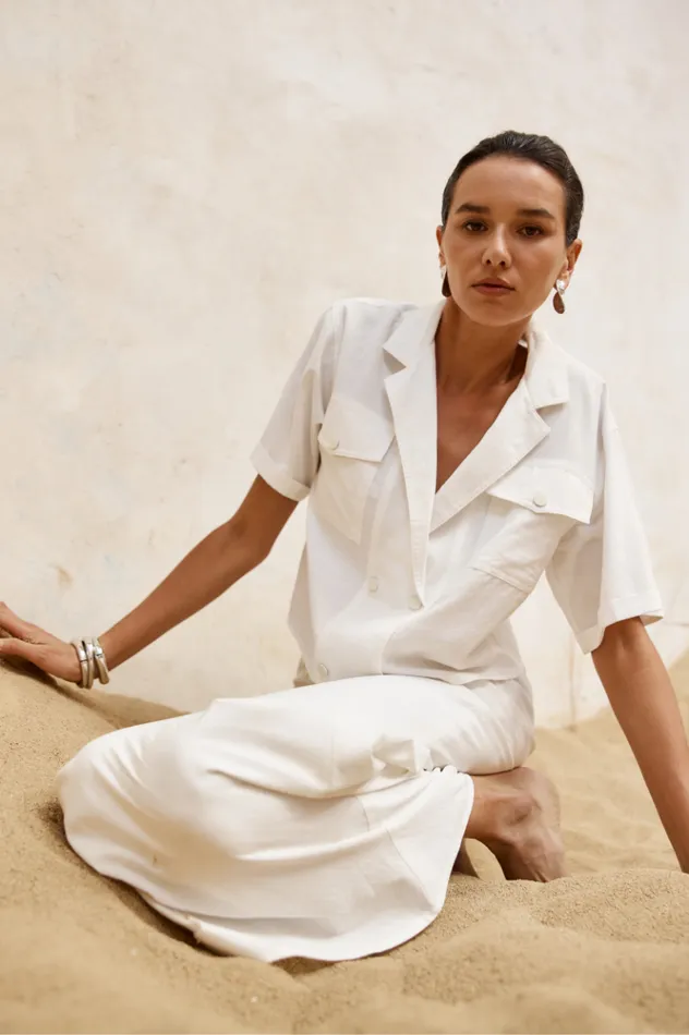 Women Shirts and Blouses Runaway The Label VERONA SHIRT White