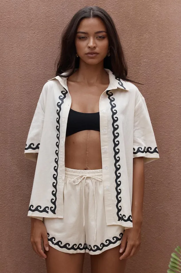 Women Shirts and Blouses Runaway The Label WAVARA SHIRT Sandblack