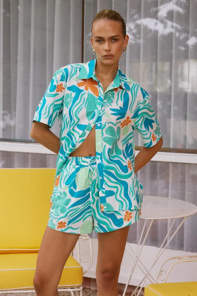 Women Shorts Runaway The Label AVELINE SHORT Montero Print