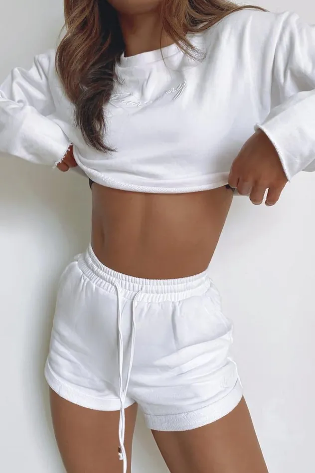 Women Shorts Runaway The Label Free Form Short White