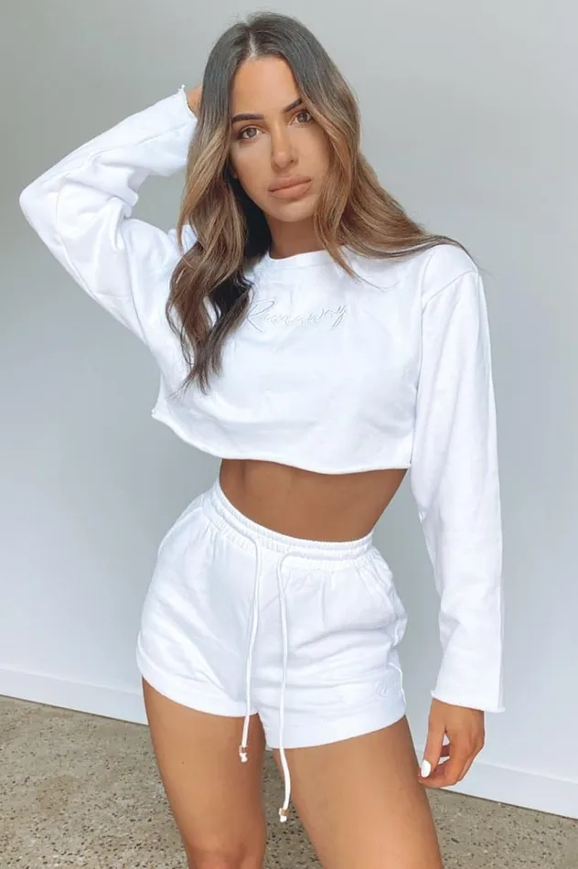 Women Shorts Runaway The Label Free Form Short White Women Shorts Runaway The Label Free Form Short White
