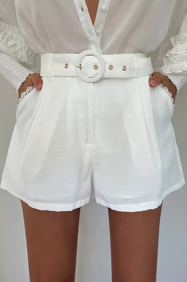 Women Shorts Runaway The Label Marina Short White
