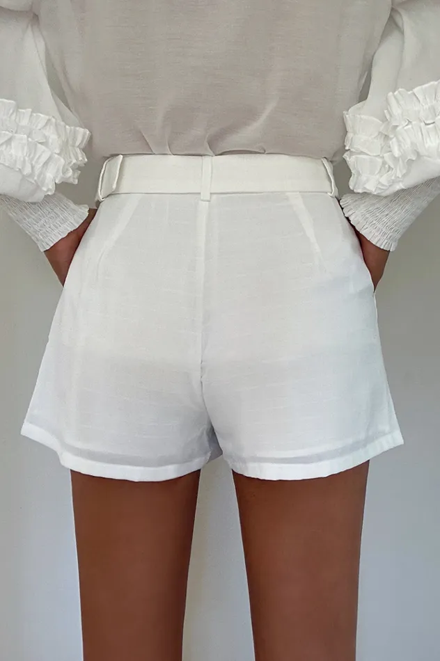 Women Shorts Runaway The Label Marina Short White Women Shorts Runaway The Label Marina Short White