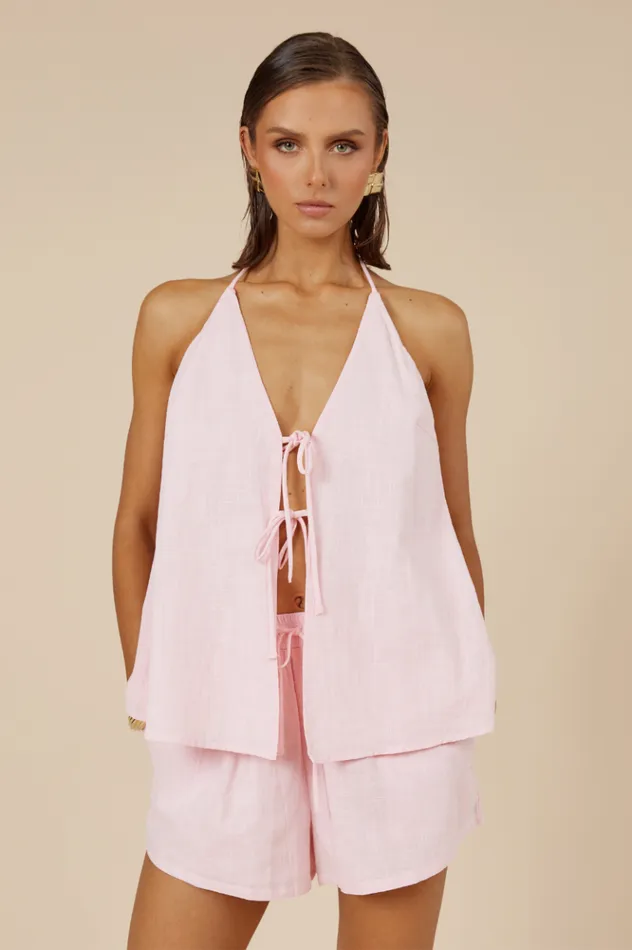 Women Shorts Runaway The Label OCTAVIA SHORT Baby Pink