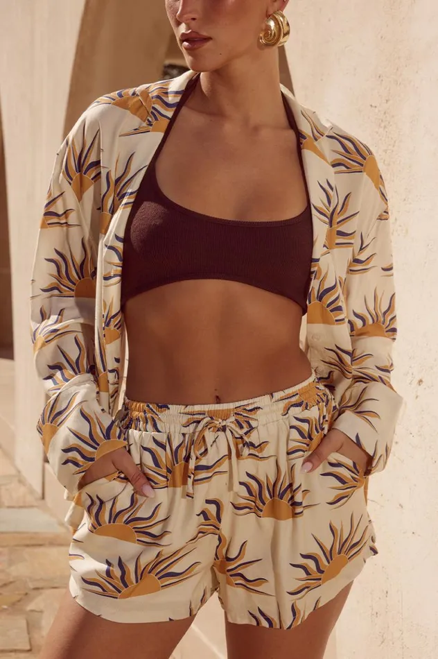 Women Shorts Runaway The Label SOLA SHORT Sola Print
