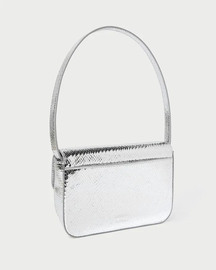 Women Shoulder Bags Loeffler Randall Stefania Silver Leather Baguette Bag I Shoulder Bags I Handbags Women Shoulder Bags Loeffler Randall Stefania Silver Leather Baguette Bag I Shoulder Bags I Handbags