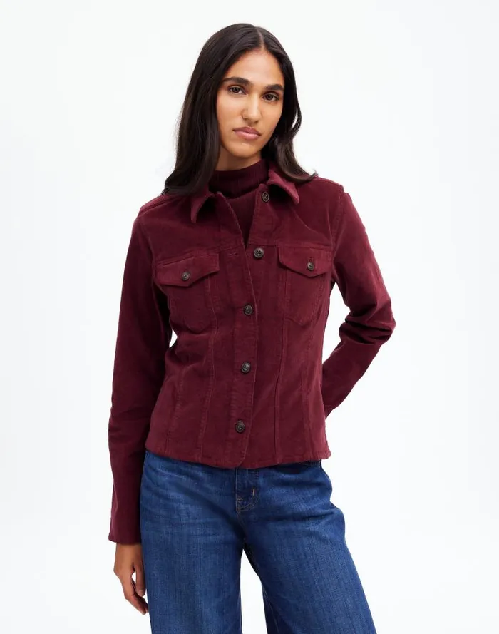 Women Shrunken ButtonFront Shirt Cabernet Madewell Tops and Shirts