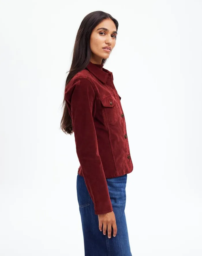 Women Shrunken ButtonFront Shirt Cabernet Madewell Tops and Shirts