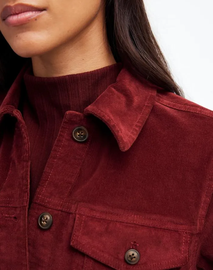 Women Shrunken ButtonFront Shirt Cabernet Madewell Tops and Shirts