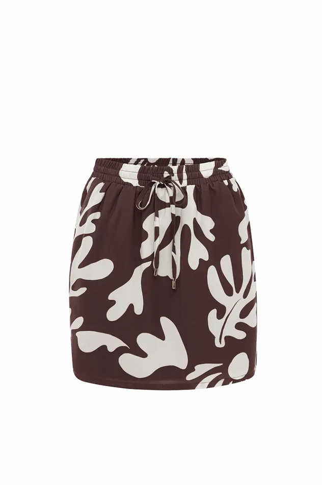 Women Skirts Runaway The Label AKELI MINI SKIRT Chocolate Botanica Women Skirts Runaway The Label AKELI MINI SKIRT Chocolate Botanica