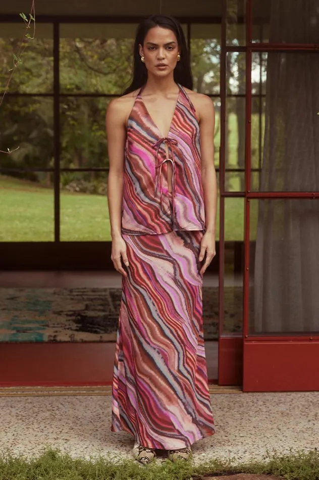 Women Skirts Runaway The Label APOSTLE MAXI SKIRT Apostle Print