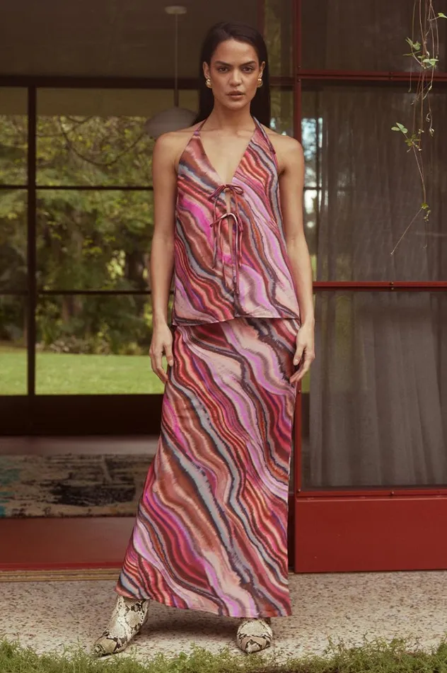 Women Skirts Runaway The Label APOSTLE MAXI SKIRT Apostle Print