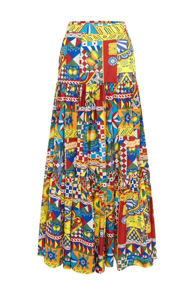 Women Skirts Runaway The Label AYLA MAXI SKIRT Phaedra Print