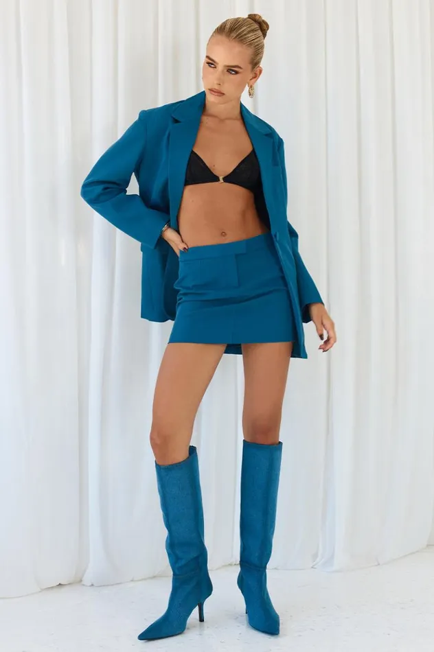 Women Skirts Runaway The Label Bungalow Low Rise Skirt Steel