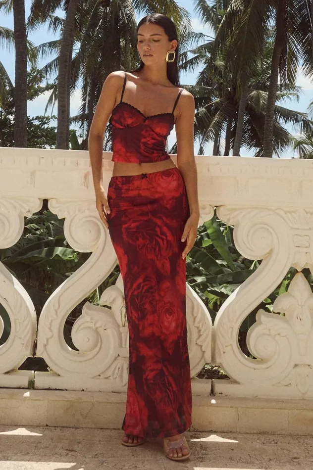 Women Skirts Runaway The Label CICI MAXI SKIRT Giovana Print