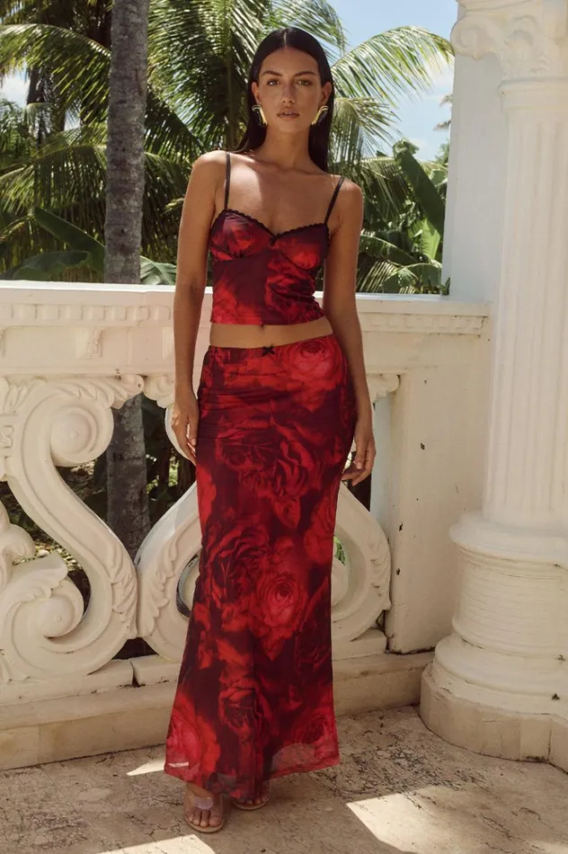 Women Skirts Runaway The Label CICI MAXI SKIRT Giovana Print
