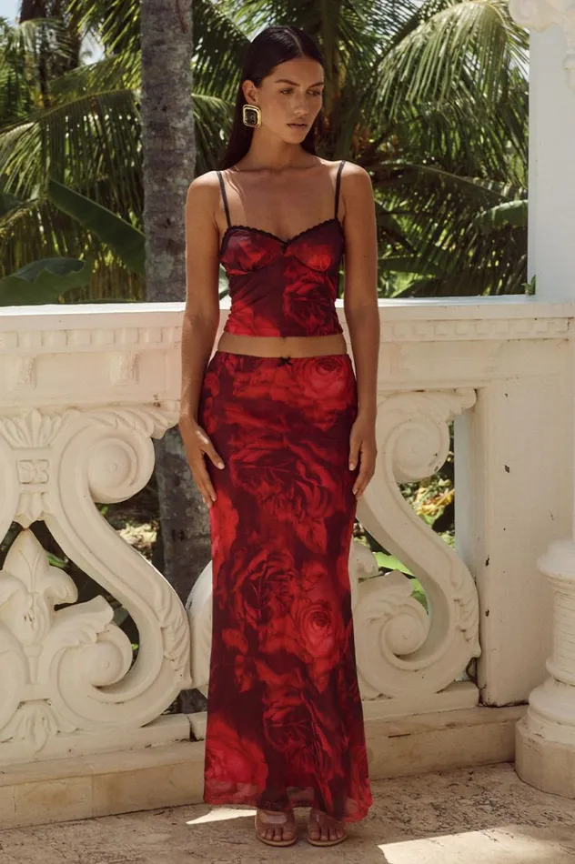 Women Skirts Runaway The Label CICI MAXI SKIRT Giovana Print