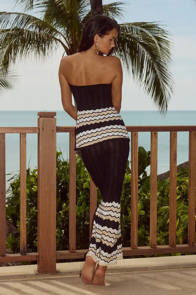 Women Skirts Runaway The Label CORALINA MAXI SKIRT Blacksand