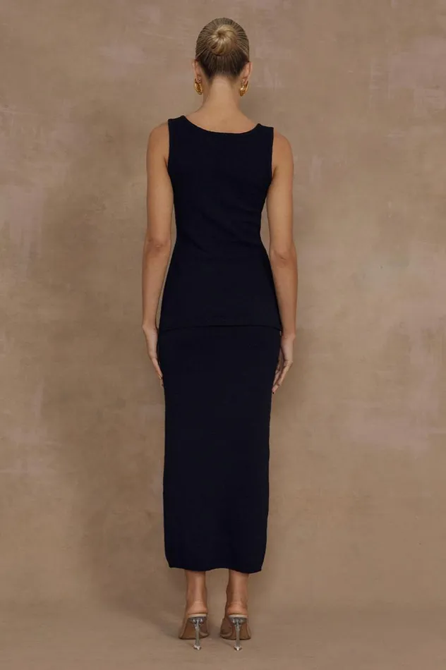 Women Skirts Runaway The Label NADINA MIDI SKIRT Black