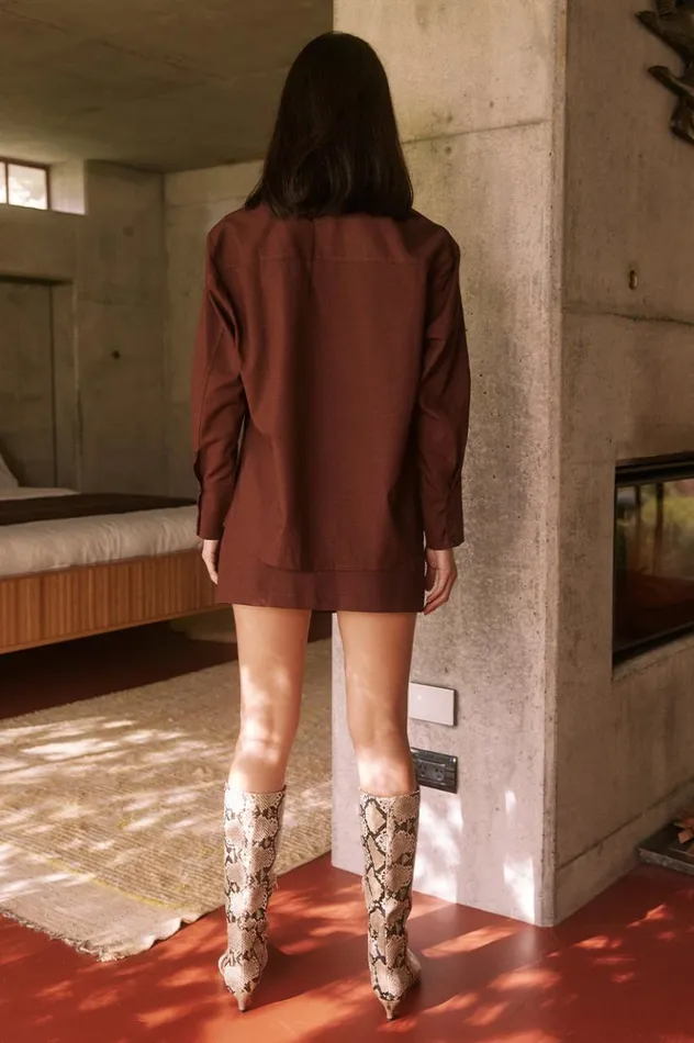Women Skirts Runaway The Label PICCILO SKIRT Chocolate