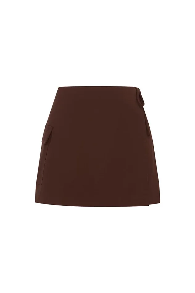 Women Skirts Runaway The Label PICCILO SKIRT Chocolate