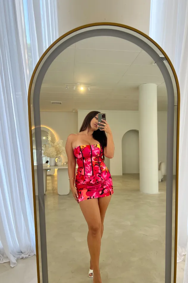 Women Skirts Runaway The Label RIANNI MINI SKIRT Pink Floral Women Skirts Runaway The Label RIANNI MINI SKIRT Pink Floral