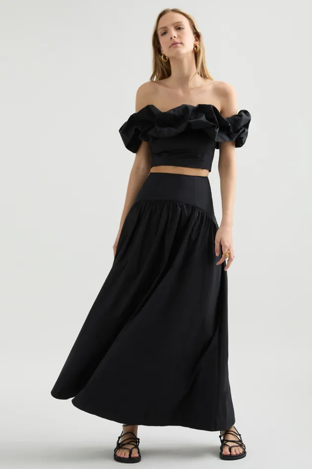 Women Skirts Runaway The Label Savannah Maxi Skirt Black