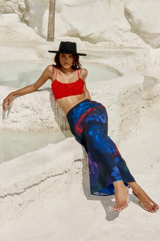 Women Skirts Runaway The Label VACANZA MAXI SKIRT Dark Floral
