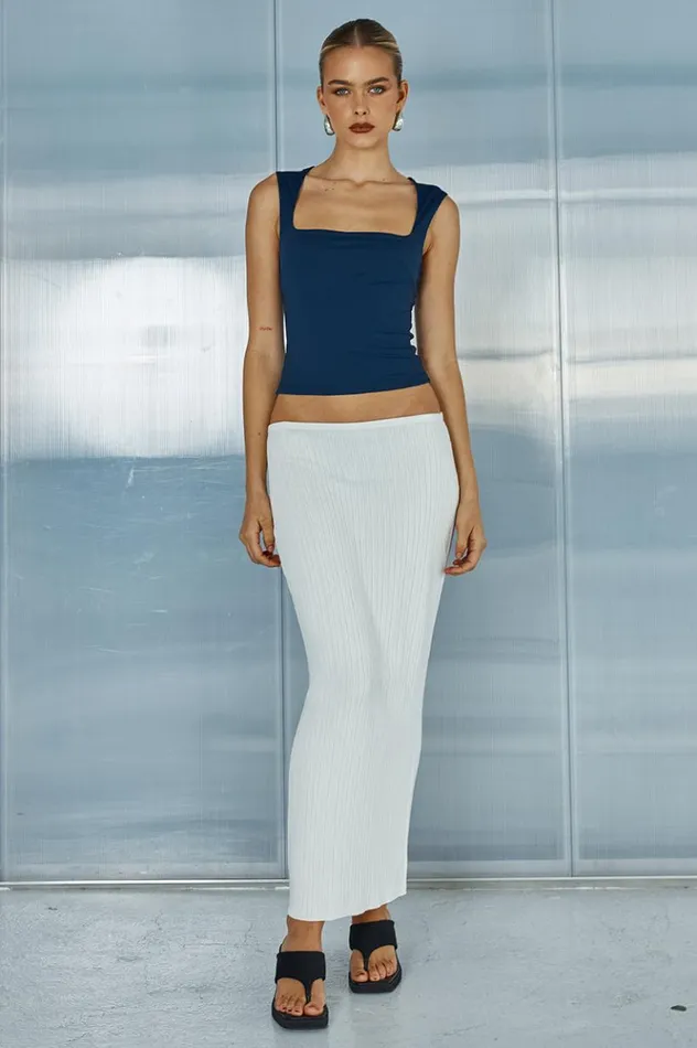 Women Skirts Runaway The Label ZYLA MIDI SKIRT White