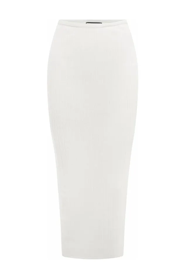 Women Skirts Runaway The Label ZYLA MIDI SKIRT White