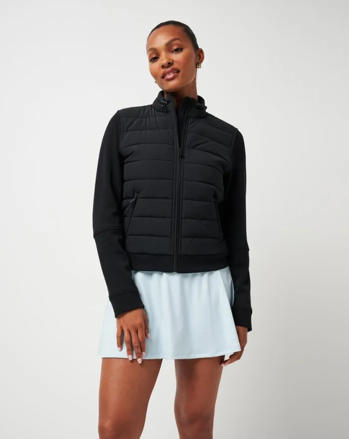 Women SKYLOFT SOFT ESPRESSO MARTINI FULL ZIP Black TravisMathew Jackets