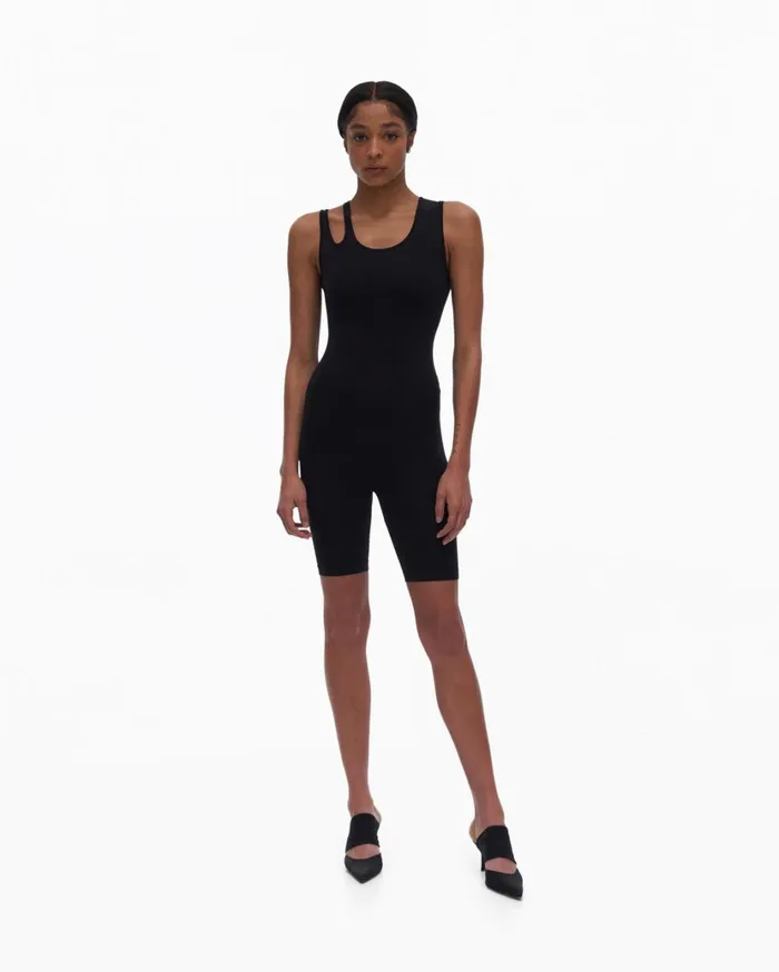Women Slash Bodysuit Black Helmut Lang Tops