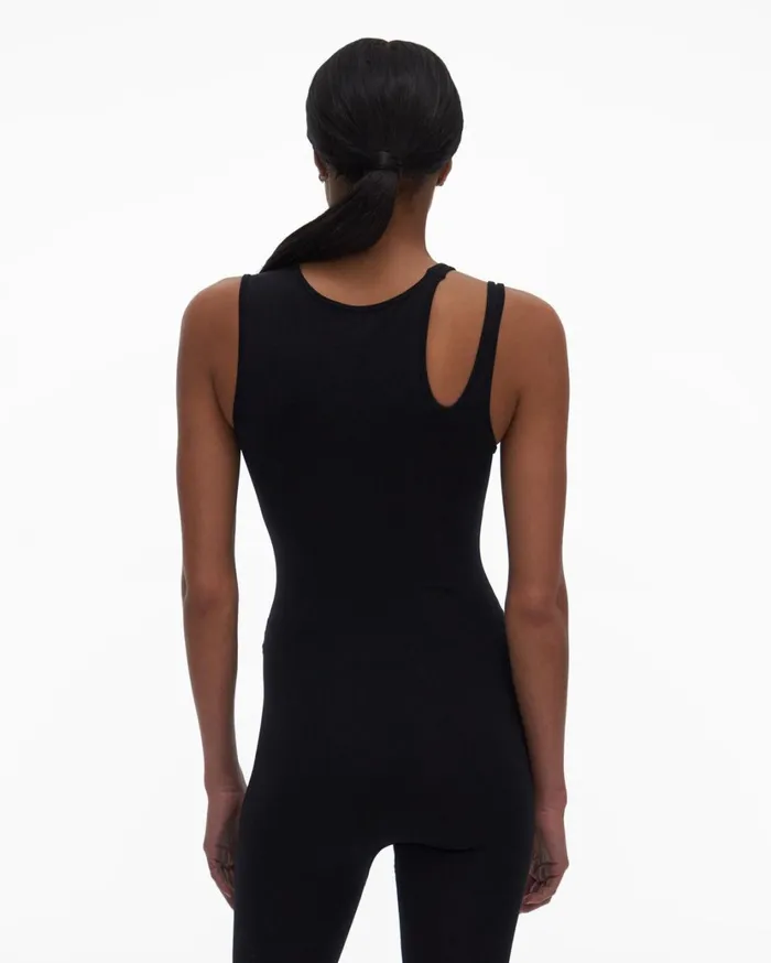 Women Slash Bodysuit Black Helmut Lang Tops