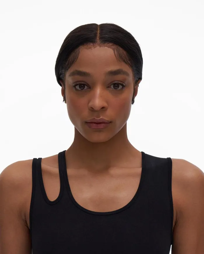 Women Slash Bodysuit Black Helmut Lang Tops