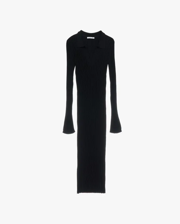 Women Slash Dress Black Helmut Lang Dresses