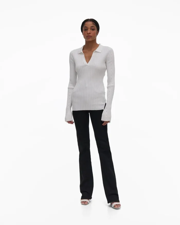 Women Slash Polo Plaster Helmut Lang Sweaters