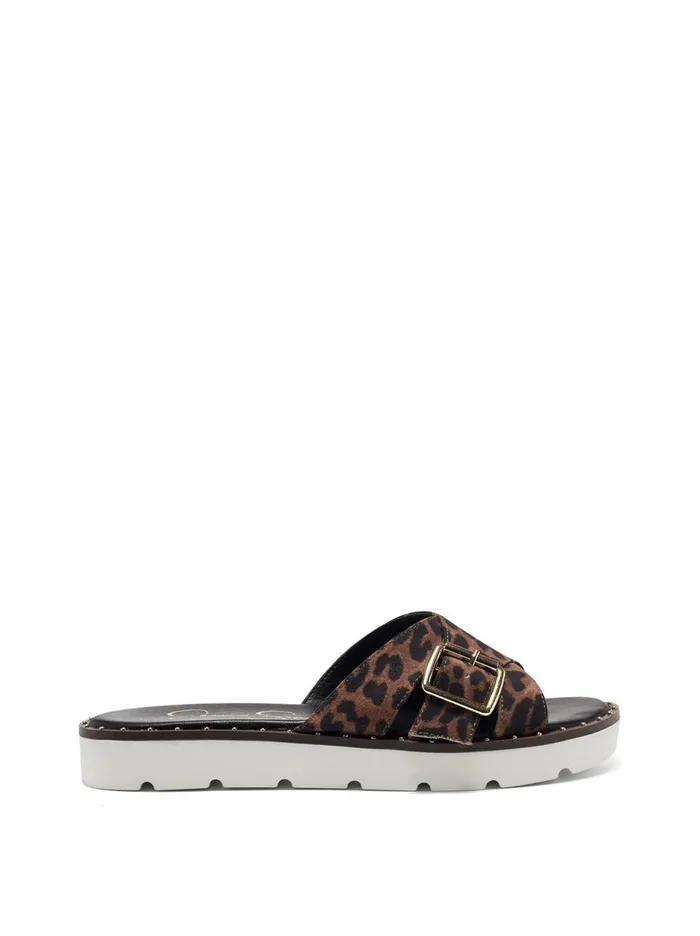 Women Slides and Mules Jessica Simpson Maritah Flat In Leopard Natural Leopard Women Slides and Mules Jessica Simpson Maritah Flat In Leopard Natural Leopard